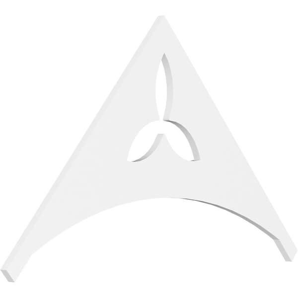 Ekena Millwork Pitch Naple Architectural Grade PVC Gable Pediment, 48"W x 28"H x 1"P (14/12) GPP048X028X100NAP - main